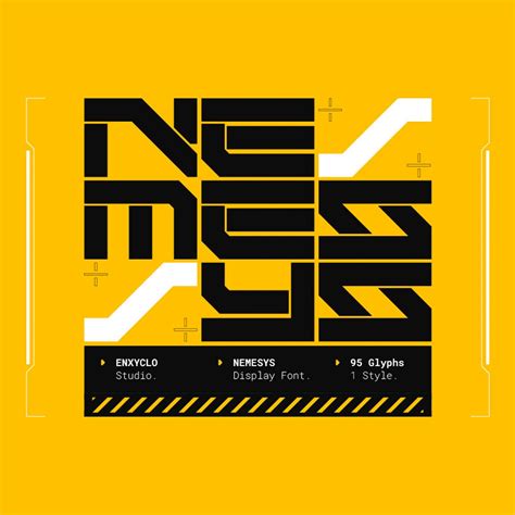 NEMESYS - Futuristic Cyberpunk Font | Futuristic typography design ... - muktibox.com