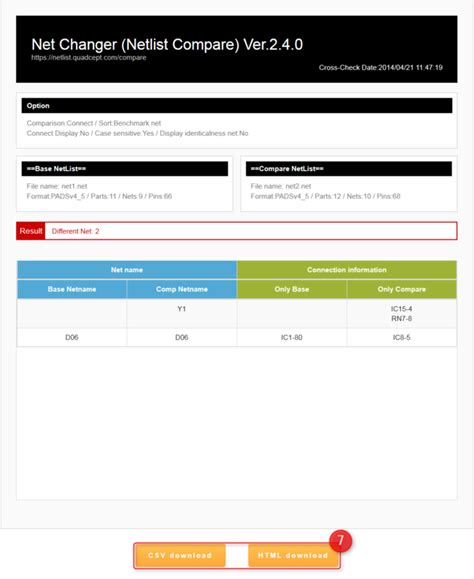 NET CHANGER - Netlist Comparison