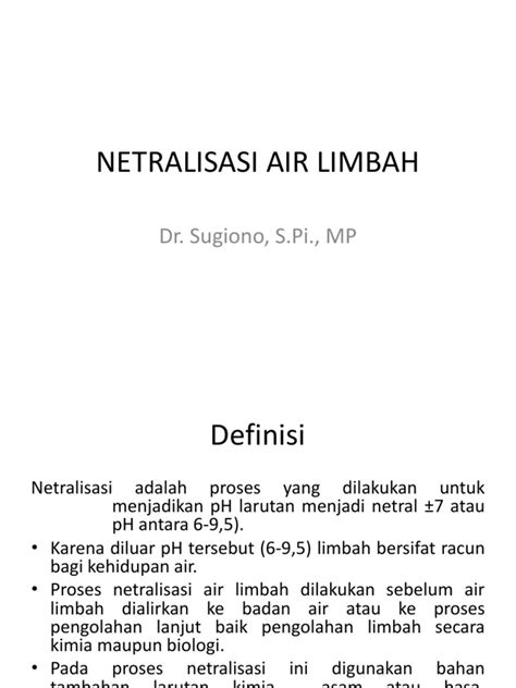 Netralisasi Pada Air Limbah - wintechmobiles.com