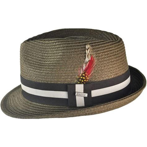 NEU MIT ETIKETT Jaxson Ridley C-Crown Fedora Kastanie Toyo