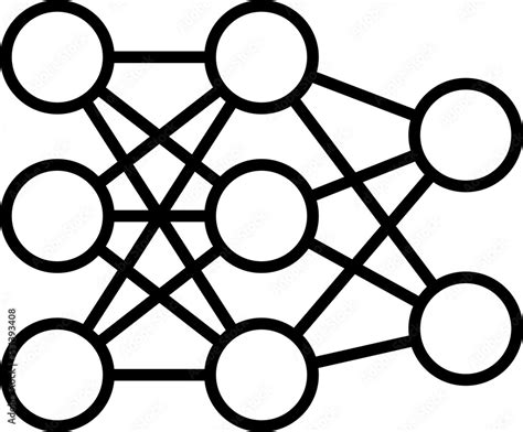 Neural Network Icon Professional UI Symbol for Artificial ... - Alamy - coolestguyplanet.net