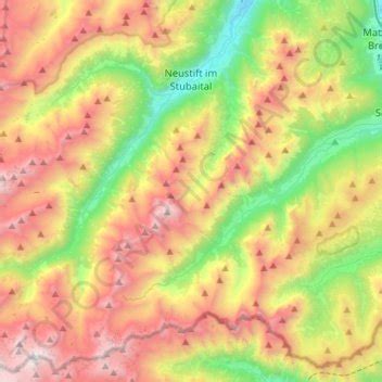 Neustift im Stubaital topographic map, elevation, terrain - wintechmobiles.com