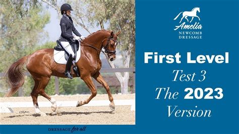 NEW! USDF First Level Test 3 v. 2023 YouTube