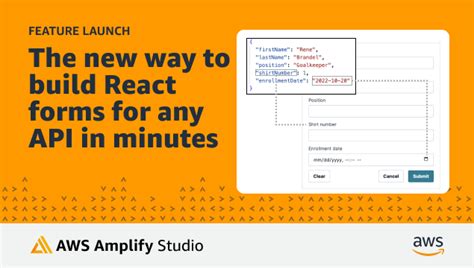 NEW: Build React forms for any API in minutes with AWS …