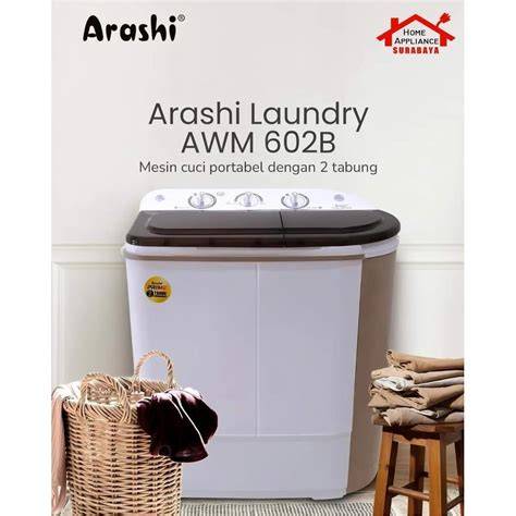 NEW ARASHI Mesin Cuci Laundry 2 Tabung Atas ... - Shopee Indonesia - raincitystudios.com