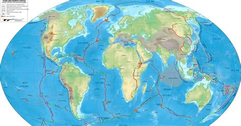 New Detailed Map Showing the Tectonic Plates With … - wintechmobiles.com
