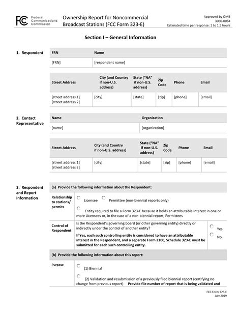 NEW FCC FORM 323-E AVAILABLE FOR USE