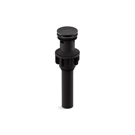 NEW KOHLER Standard Clicker Drain with Overflow in Matte Black …