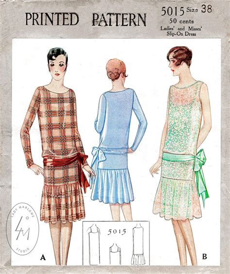 NEW Pattern! 1920s Flapper Dress - Folkwear - muktibox.com