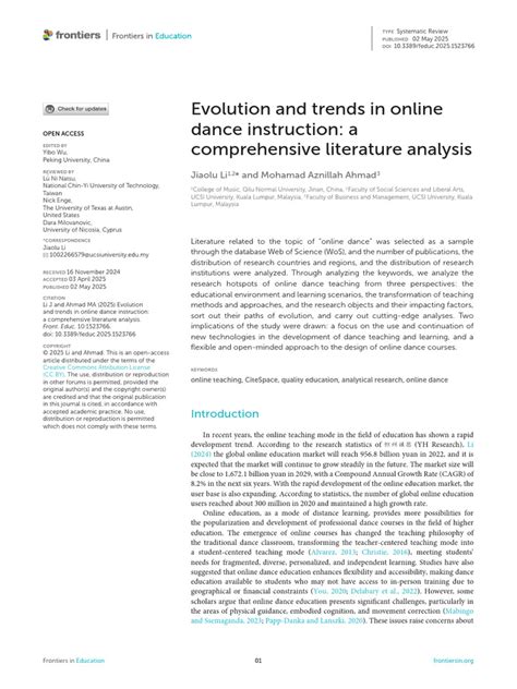 New Trends in Modern Dance Instruction & Techniques … - muktibox.com