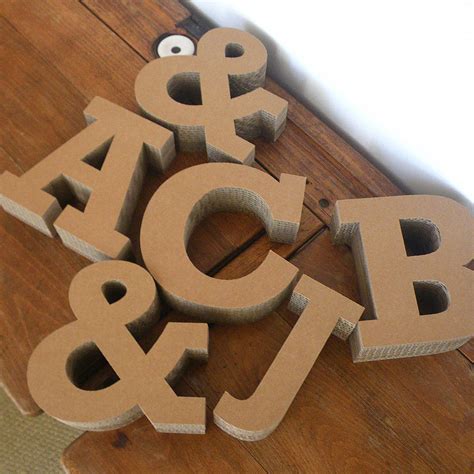 NEW for 2020 Our 3D Cardboard Letters!