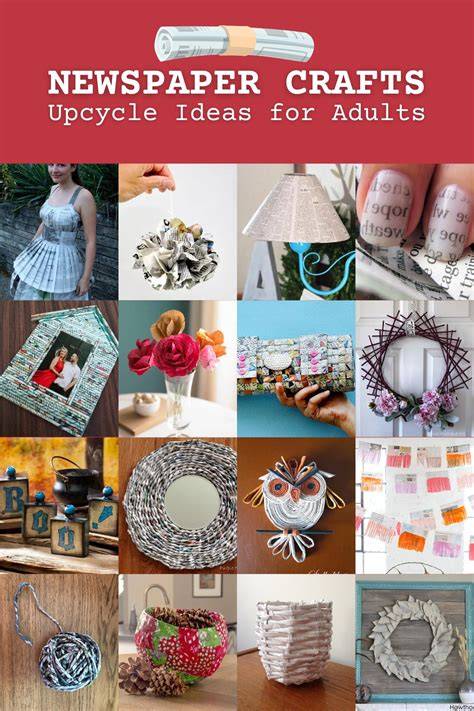 Newspaper Crafts For Adults - raincitystudios.com
