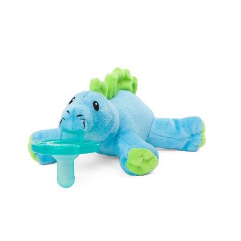 NEW~WubbaNub~Silicone Pacifier~0-6M~Baby~Light Blue Bear …