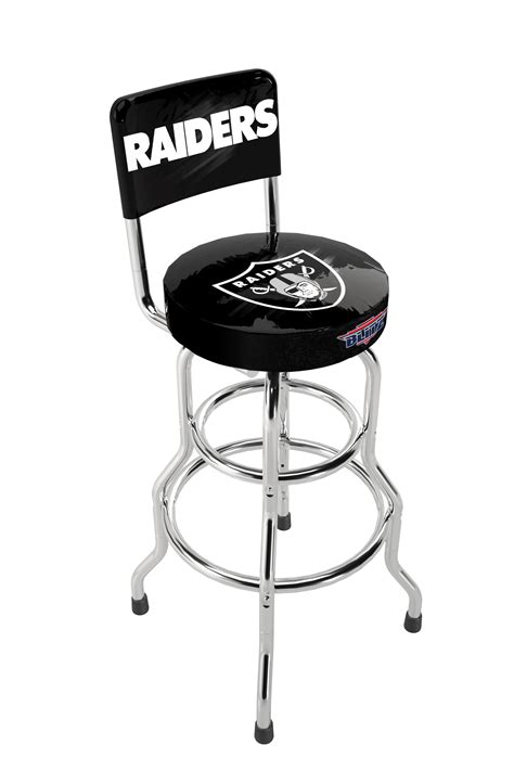 NFL Blitz High Back Stool with Adjustable Height Padded Seat