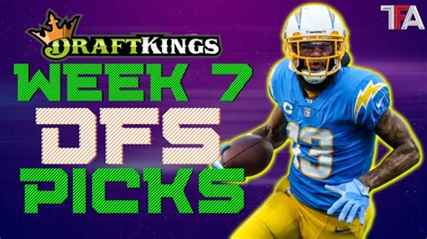 NFL DFS Week 7 Optimal Lineup $Alchemy Keywords