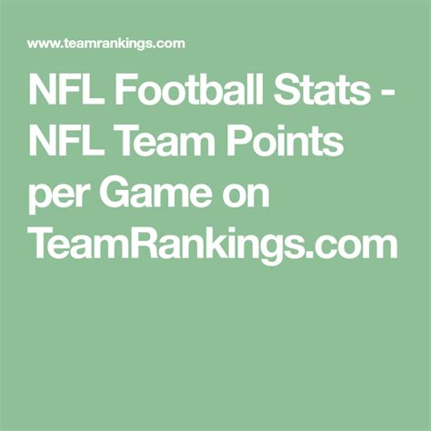 NFL Football Stats - NFL Team Yards per Game TeamRankings.com