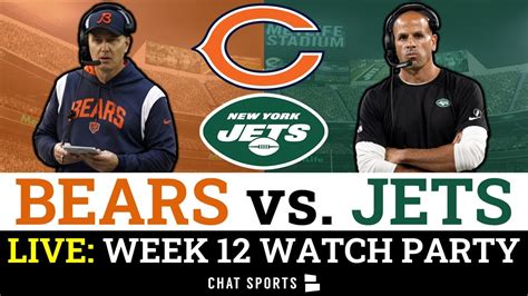 NFL Week 12: Bears vs. Jets live stream, start time on Sunday