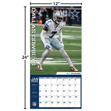 NFL wall calendar Dallas Cowboys 2020 30 x30 cm, EUR 19,00