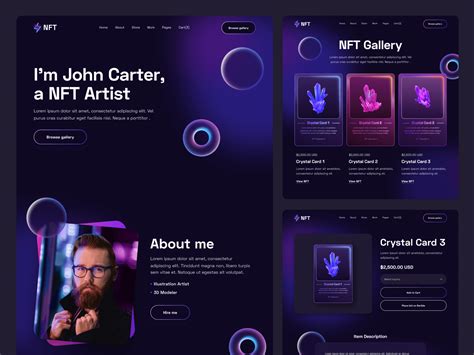 NFT Portfolio HTML5 Responsive Website Template