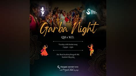 NHSF Hindu Society: KCL x QM Garba Night