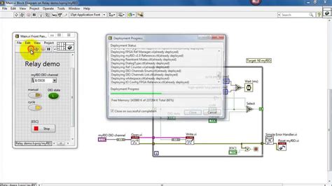 NI myRIO: "Relay demo" LabVIEW project - YouTube