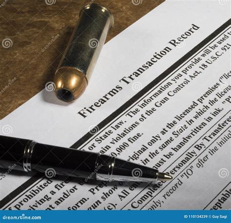 NICS Background Check Required To Purchase a Gun Stock Image Image of