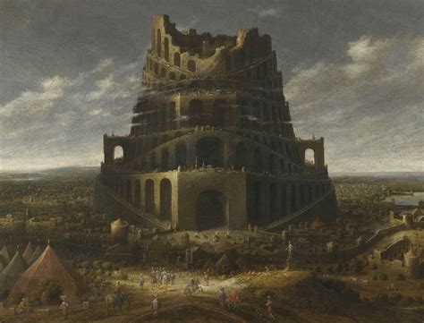 Nimrod Tower Of Babel Medieval Painting - wintechmobiles.com