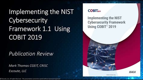 NIST-COBIT-2019 Buch