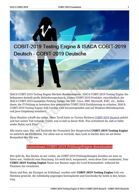 NIST-COBIT-2019 Deutsch Prüfungsfragen