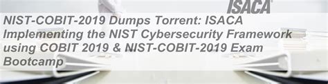 NIST-COBIT-2019 Dumps