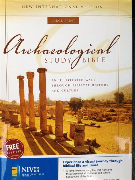 Read Niv Archaeological Study Bible An Illustrated Walk Through Biblical History And Culture By Anonymous