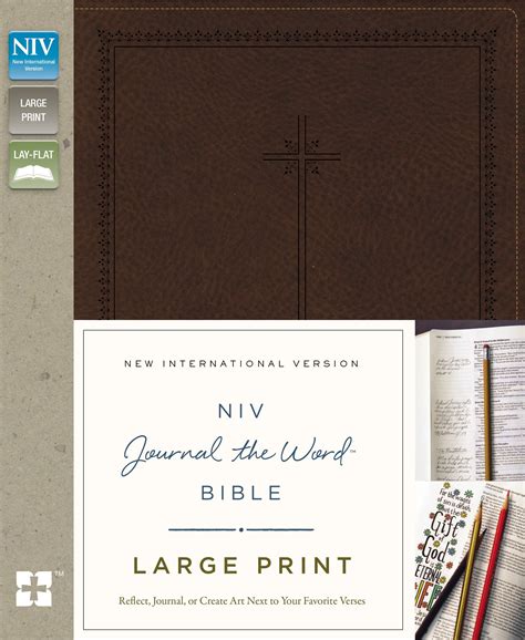 Read Niv Journal The Word Bible Large Print Leathersoft Tealtan Reflect Journal Or Create Art Next To Your Favorite Verses By Anonymous