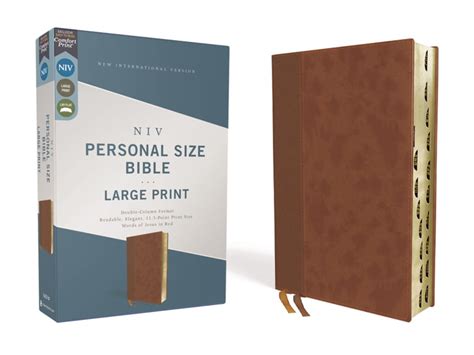 Read Niv Reference Bible Giant Print Leathersoft Brown Red Letter Edition Thumb Indexed Comfort Print By Anonymous