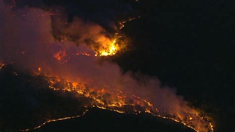 NJ firefighters battling forest fire that