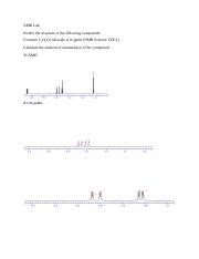 NMR.docx - NMR SCALE The reference is chosen from a...