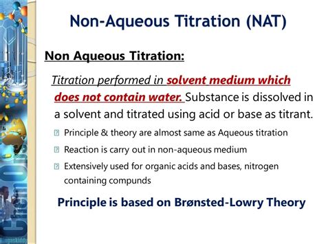 Non Aqueous Titration Theory - BYJU'S - wintechmobiles.com