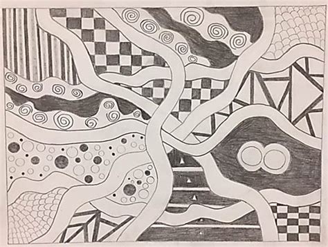 Non-Objective Line Design - Eller's Artists - muktibox.com