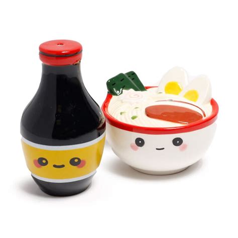 Nori the Ramen Foodiemals Ceramic Salt & Pepper Set - muktibox.com