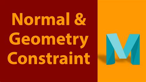 Normal Constraint and Geometry Constraint - Maya Rigging Tutorial … - muktibox.com