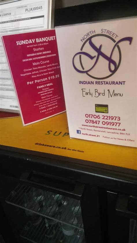 NORTH STREET INDIAN RESTAURANT, Rawtenstall - Menu, Prices & Restaurant ...