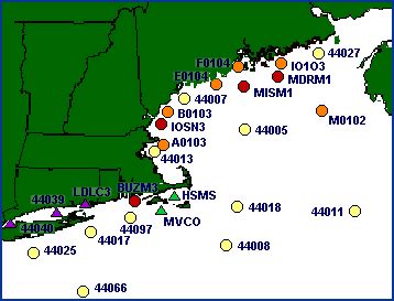 Northeast Interactive Marine Buoy Index - Maine Harbors - coolestguyplanet.net