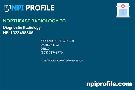 NORTHEAST RADIOLOGY OF CONNECTICUT, LLC NPI 1386029742