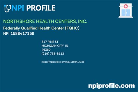 NORTHSHORE HEALTH CENTERS, INC NPI 1417553777 - NPI Profile