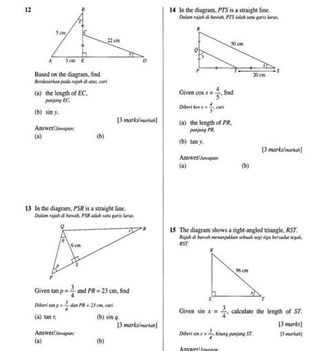 NOTE MATH FORM 3 15 trigonometry