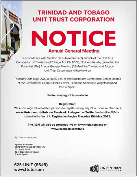 NOTICE OF THE 17TH ANNUAL GENERAL MEETING OF …