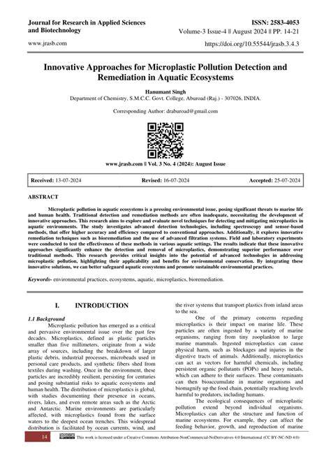 Novel Approaches in Microplastics Detection and Remediation for a ... - raincitystudios.com