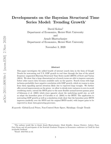 Nowcasting Growth Using the Bayesian Structural Time Series Model - wintechmobiles.com