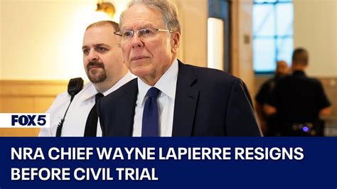 NRA chief LaPierre resigns before civil trial begins