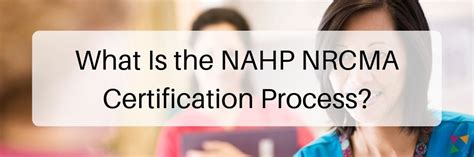 NRCMA certification examination - NAHP