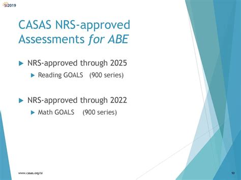 NRS Approval of CASAS
